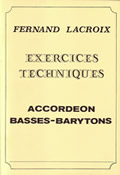 Lacroix Exercices Techniques Accord�on Basse Baryton