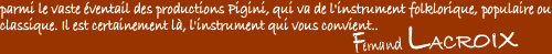 commentaire2 Pigini par Fernand Lacroix 