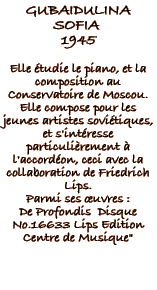 Biographie Gubaidulina