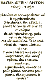 Biographie Rubinstein