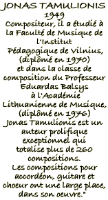 Biographie TAMULIONIS